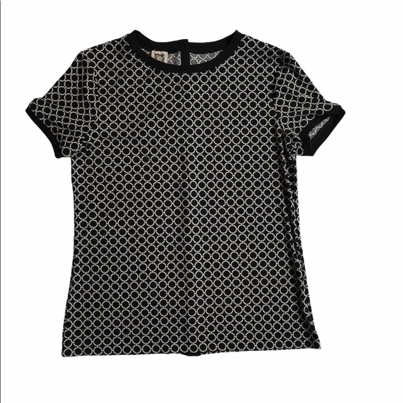 NWT! ANNE KLEIN GEOMETRIC PRINT BLOUSE - Picture 1 of 7